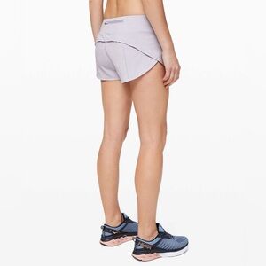 Lululemon Speed Up Shorts 2.5 Lilac Silver size 6
